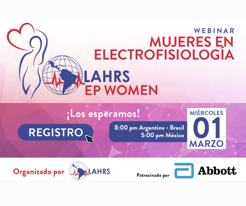 Webinar LAHRS Mujeres en Electrofisiología